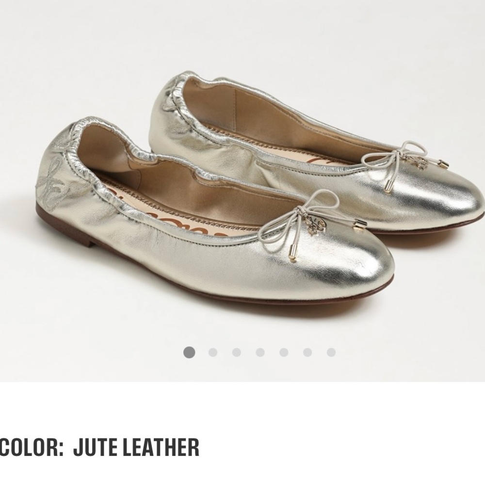 NIB Sam Edelman FELICIA BALLET FLAT silver